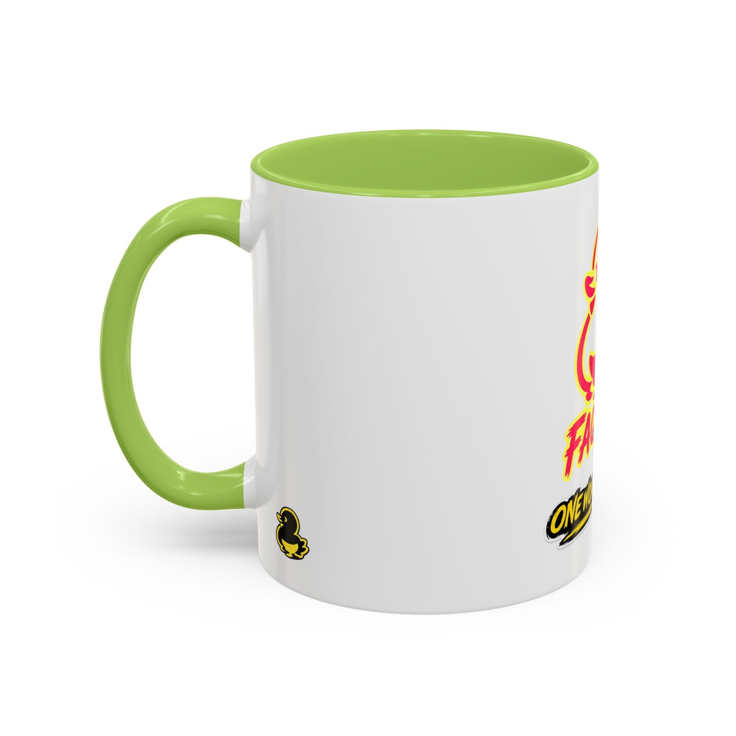 Faquak! Duck Graphic Coffee Mug — Funny One Word All Feels Accent Mug