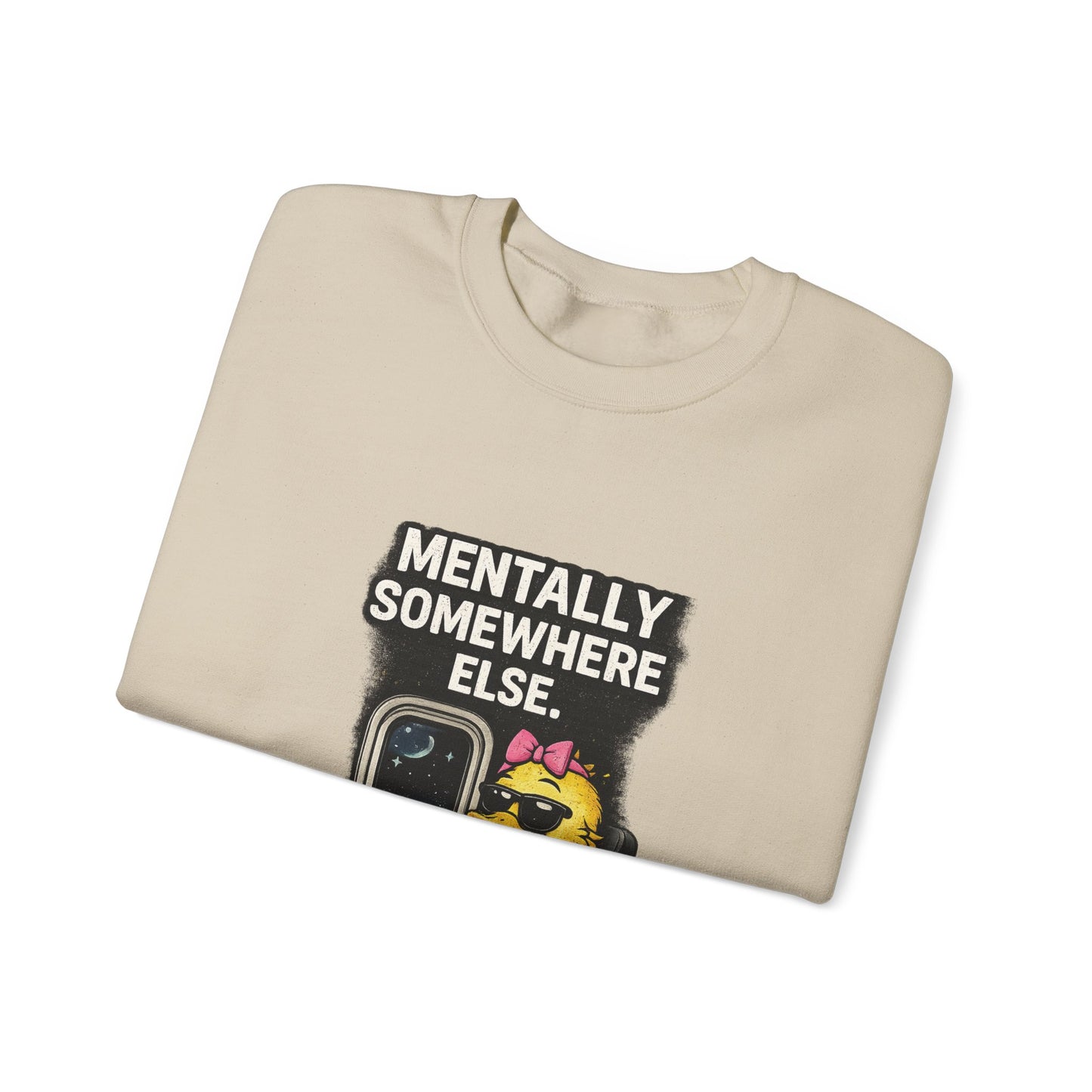 I Don’t Trip I Glide Crewneck Sweatshirt — Cute Skate Duck Graphic