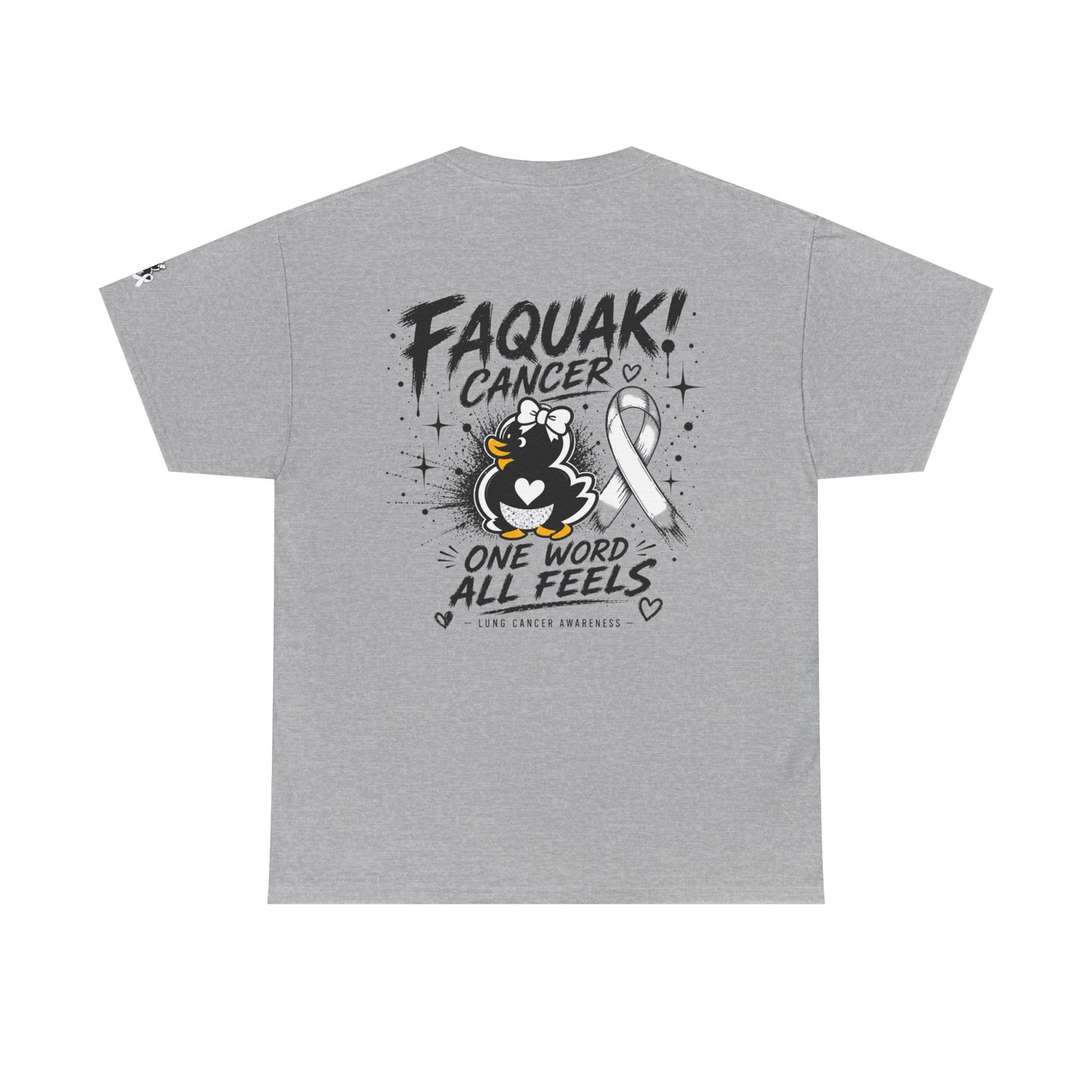 Heavy Cotton Tee.  Lung Cancer Awareness.