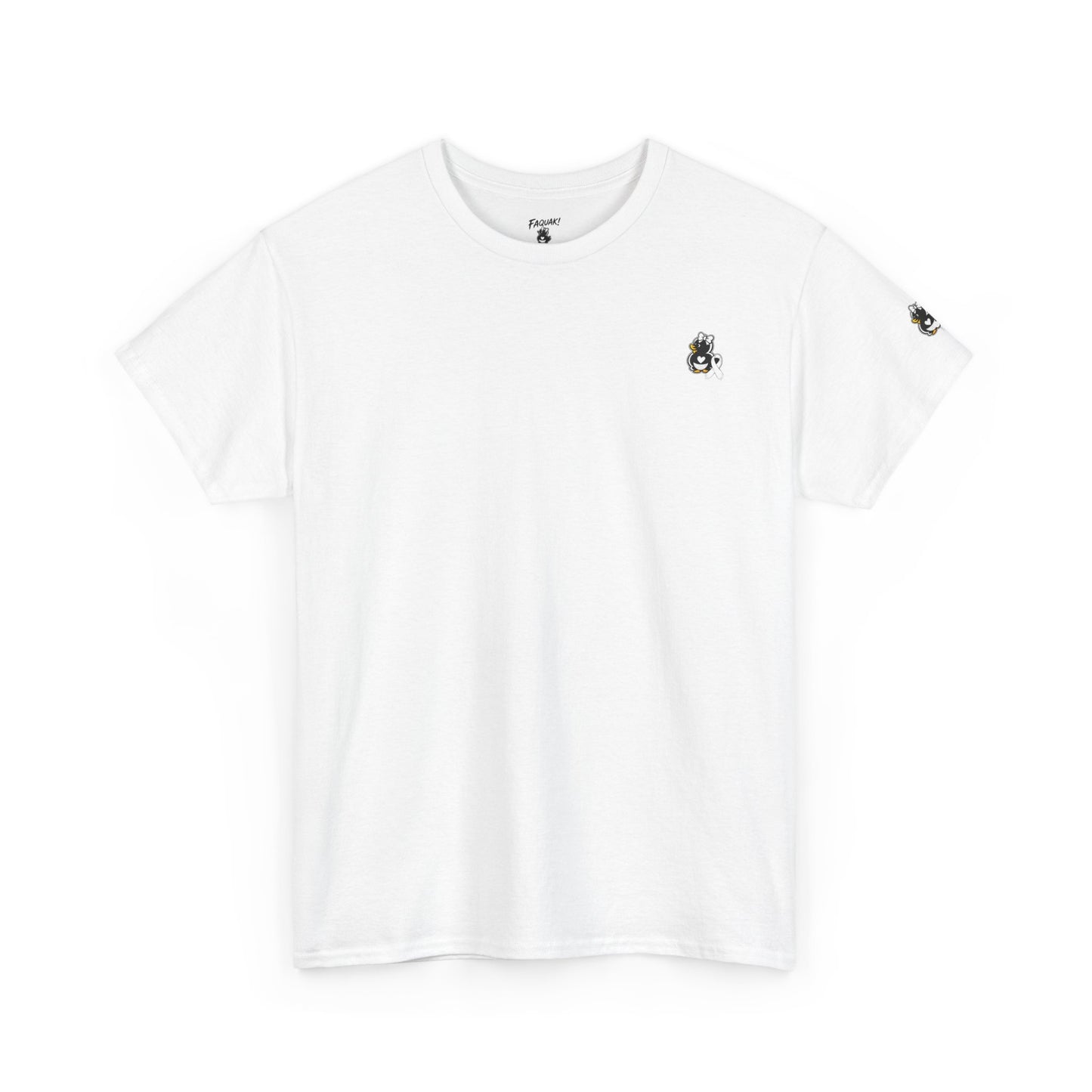 Heavy Cotton Tee.  Lung Cancer Awareness.