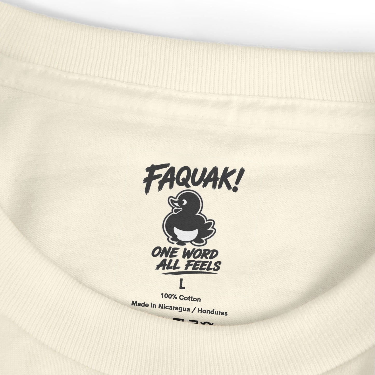 Samurai Duck Graphic Tee — "FAQUAK! You Broke All Rules" Vintage Japan-Inspired T-Shirt