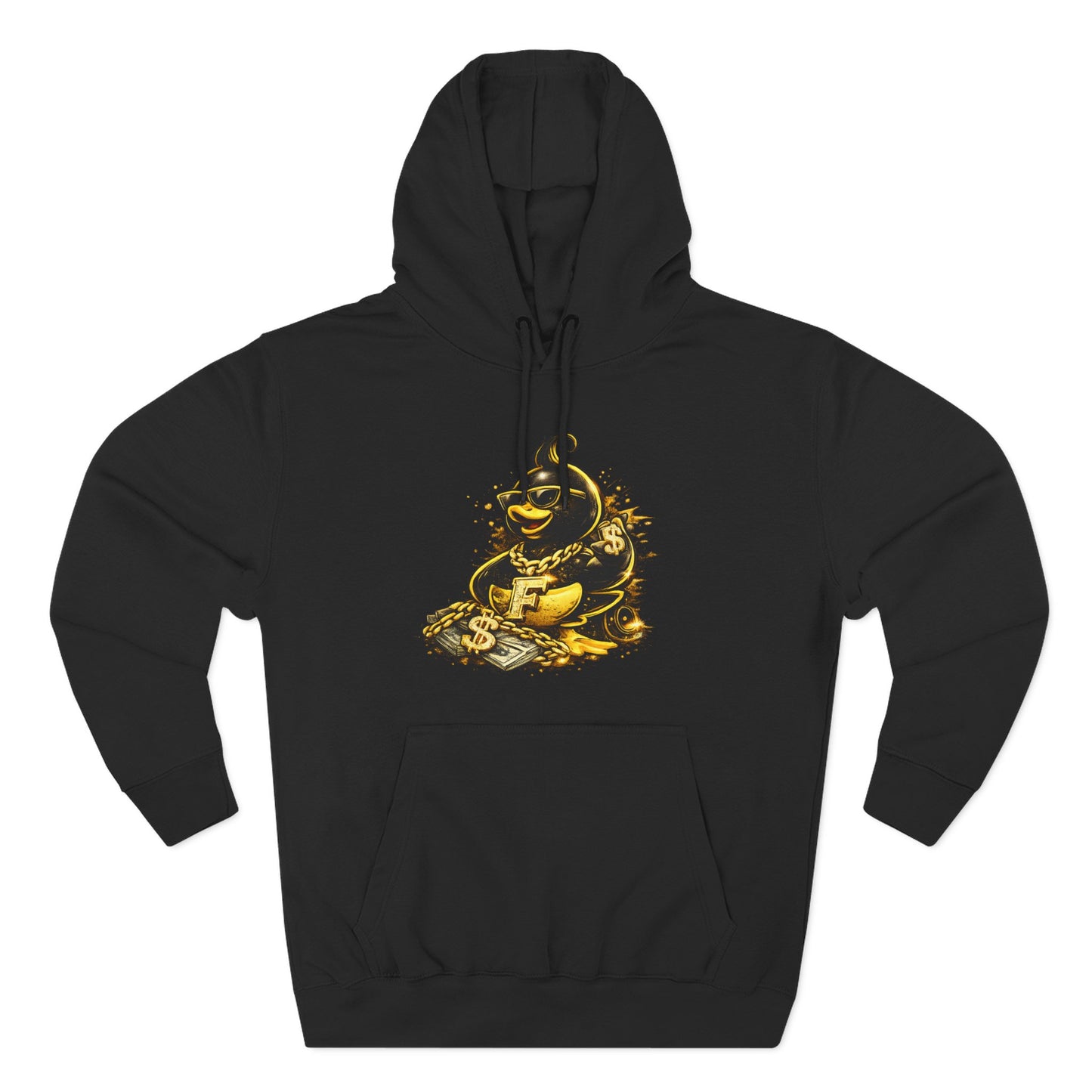 Three-Panel Fleece Hoodie