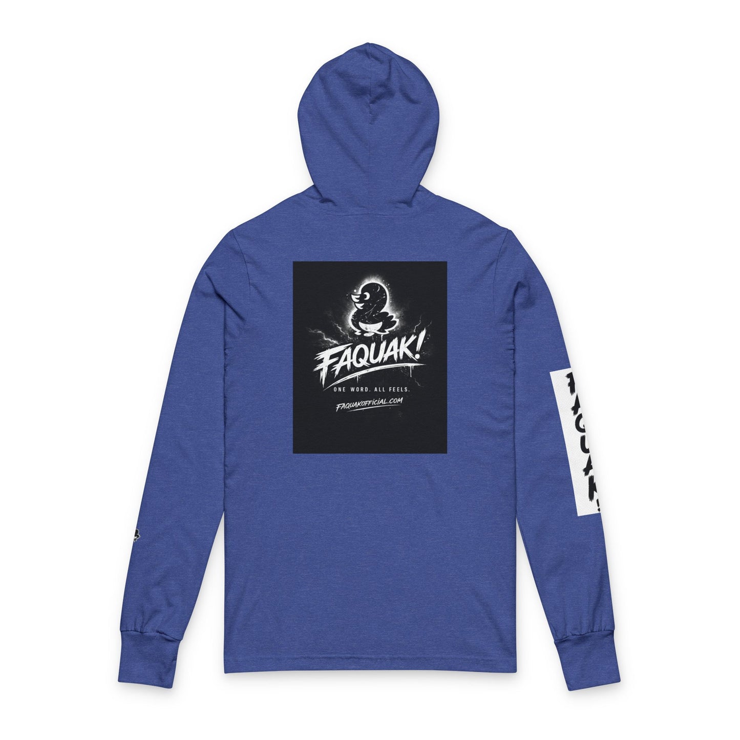 Faquak Graphic Hoodie Tee — Streetwear Long-Sleeve Hooded Shirt