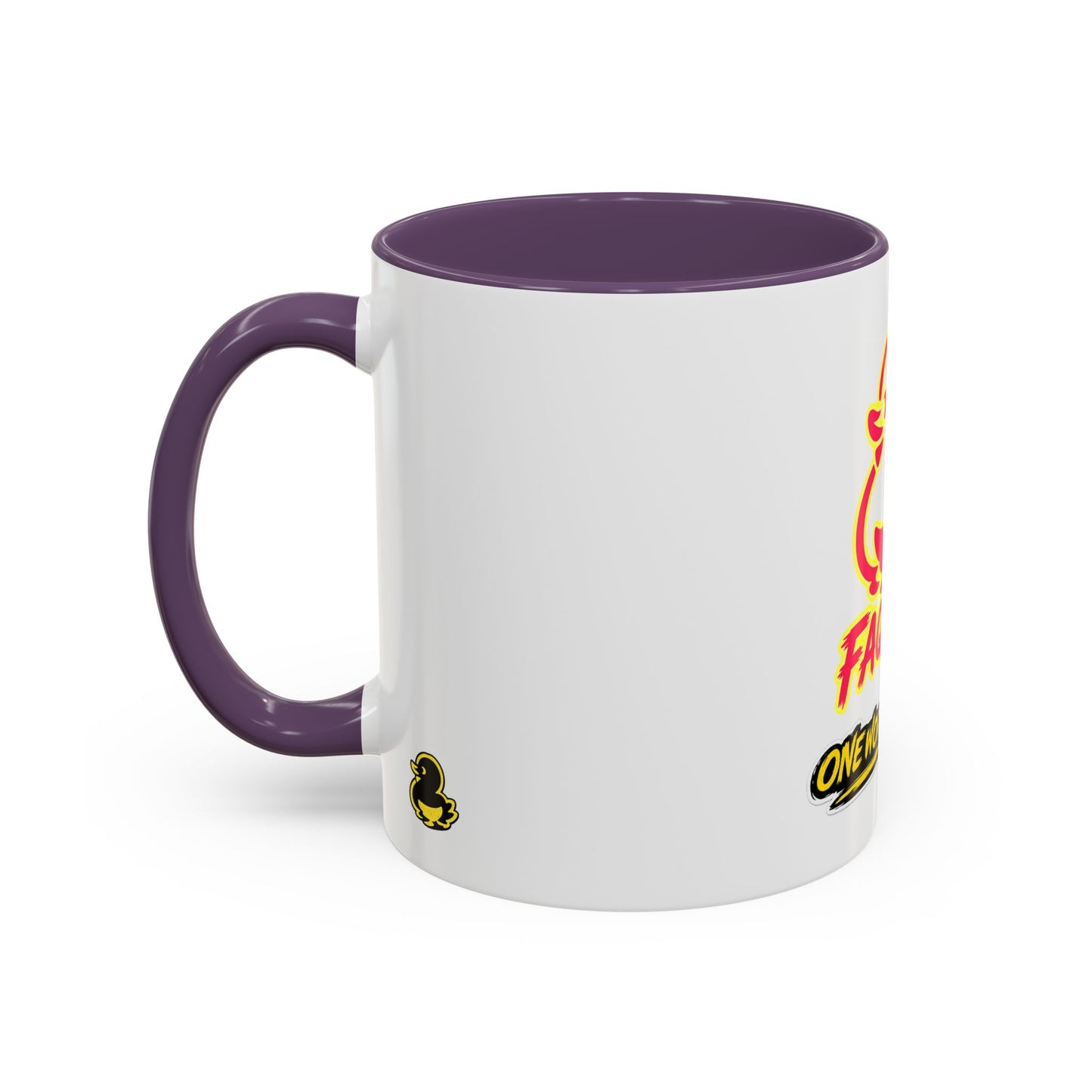 Faquak! Duck Graphic Coffee Mug — Funny One Word All Feels Accent Mug