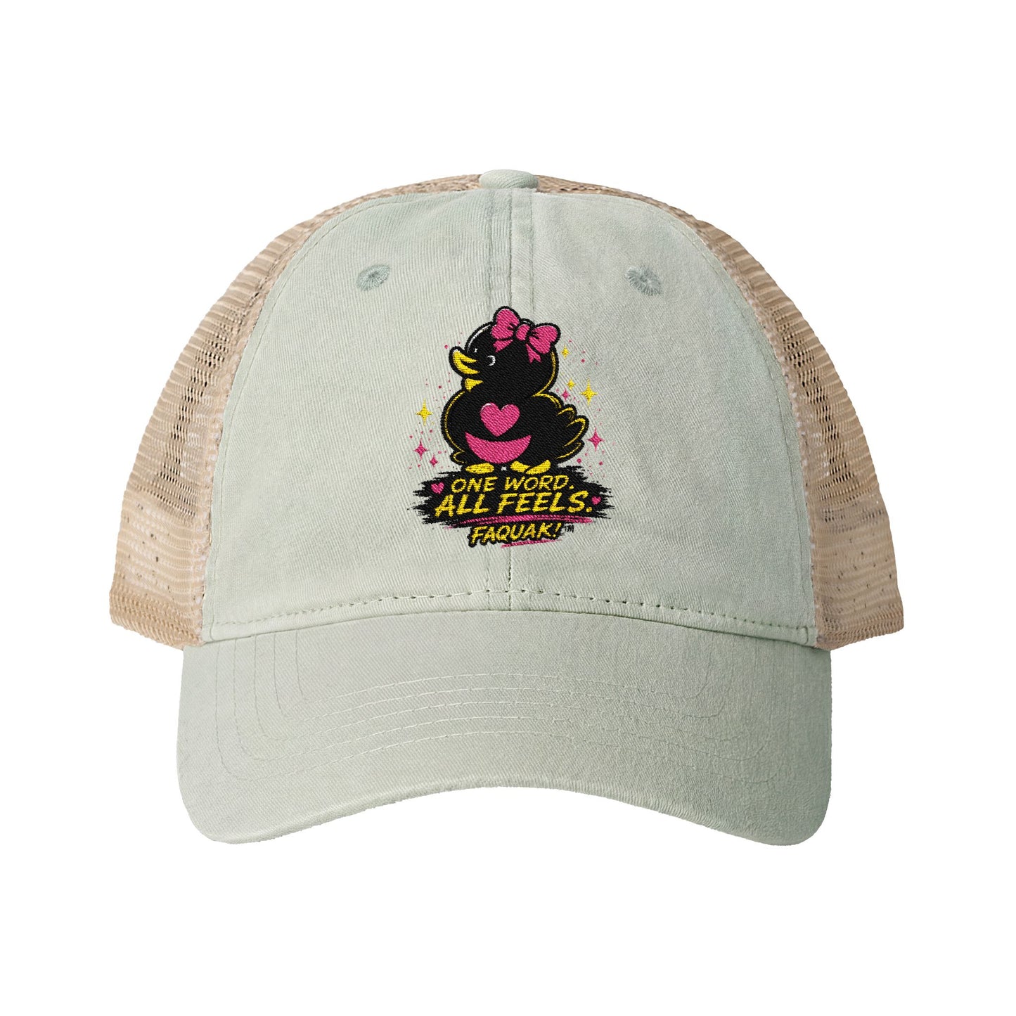 Faquak! Women's Washed Mesh-Back Cap