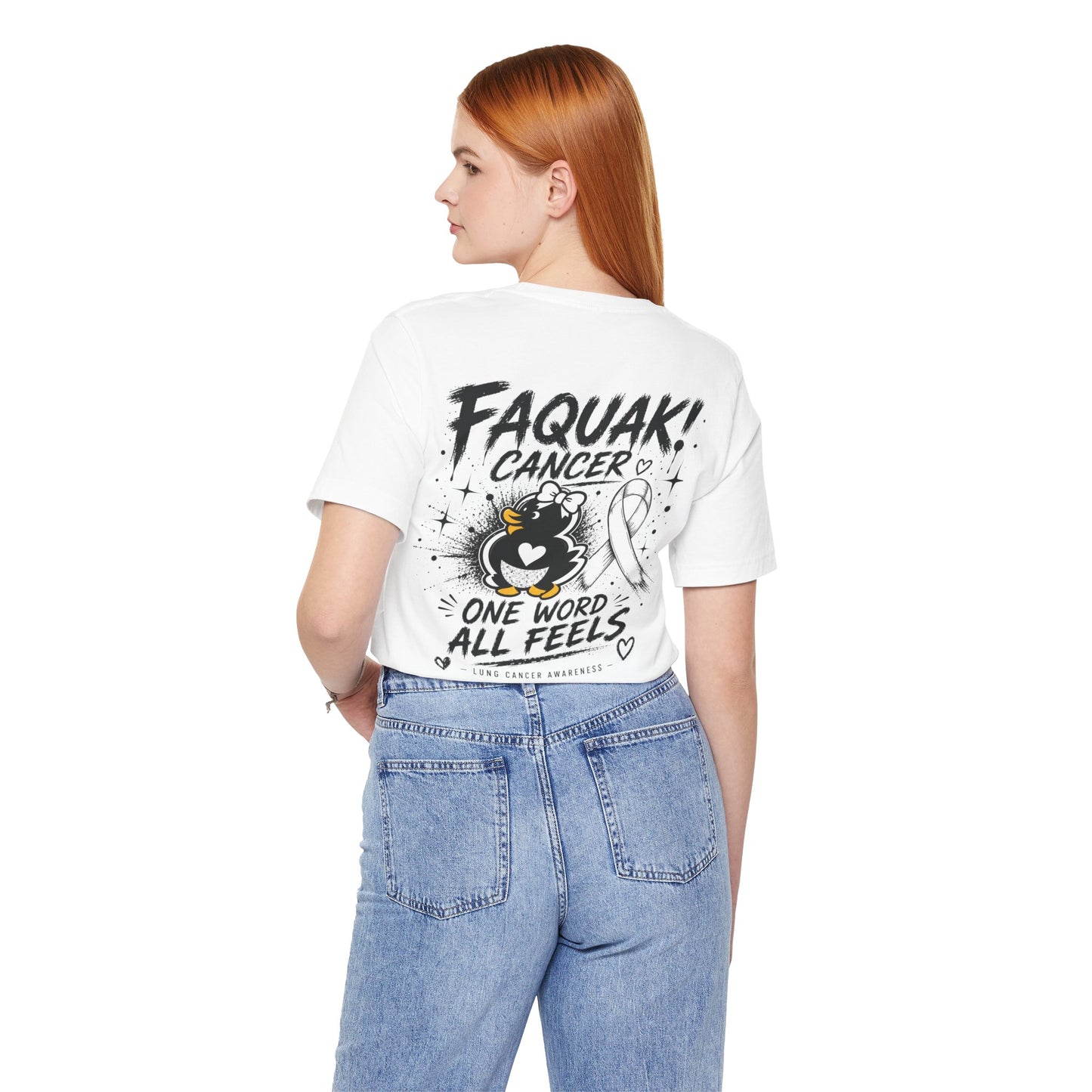 Faquak Cancer Awareness Tee — “Faquak! Cancer” Ribbon Support Shirt