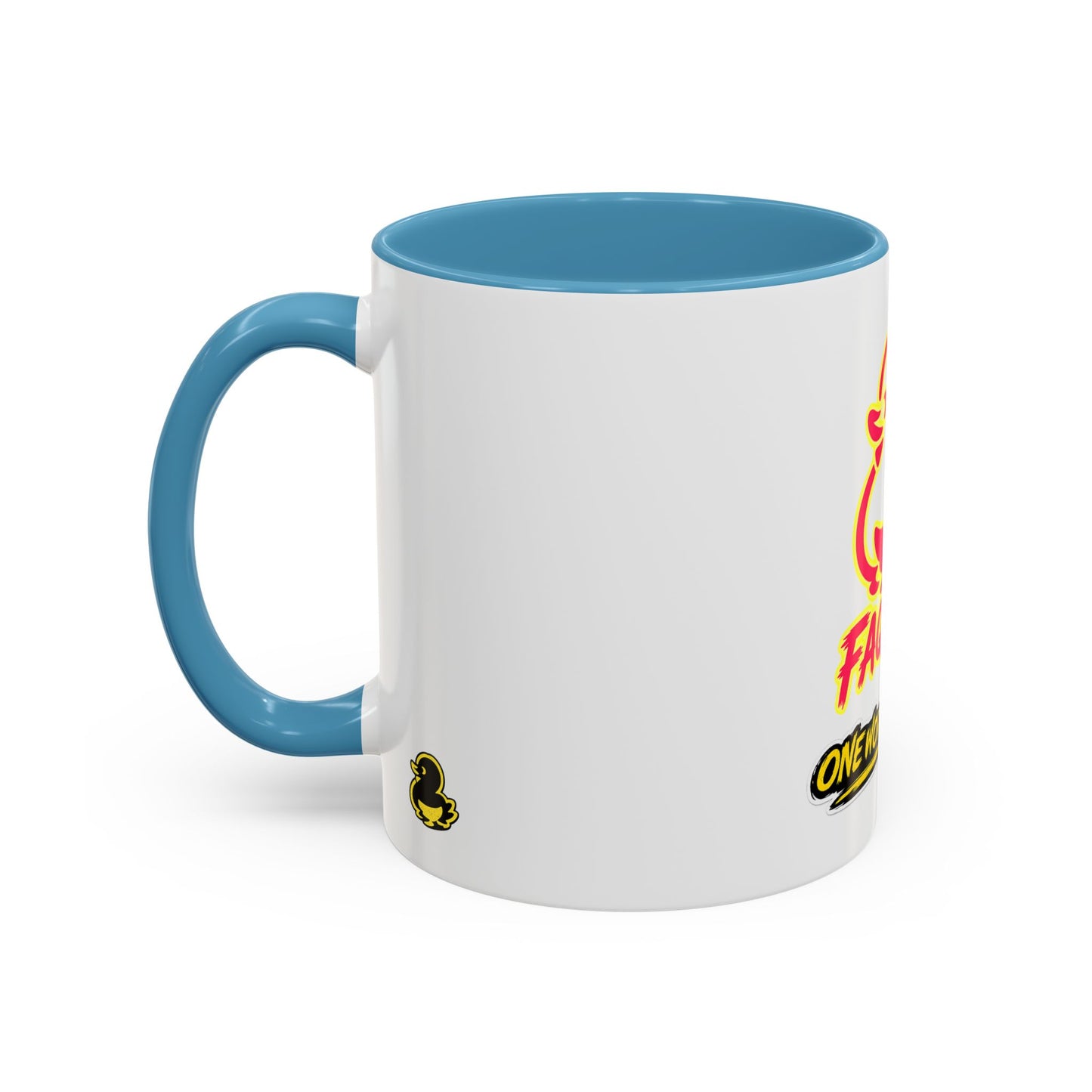 Faquak! Duck Graphic Coffee Mug — Funny One Word All Feels Accent Mug