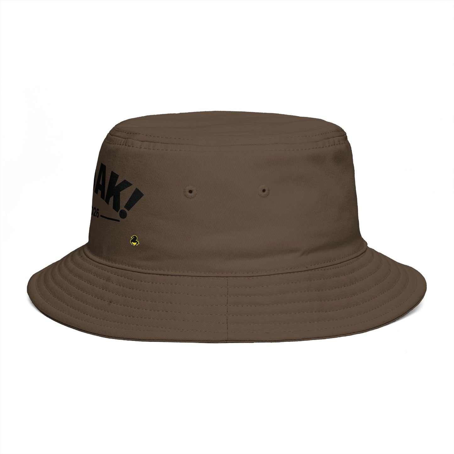 Bucket Hat — 'FAQUAK! Est. 2026' Embroidered Novelty Bucket Hat