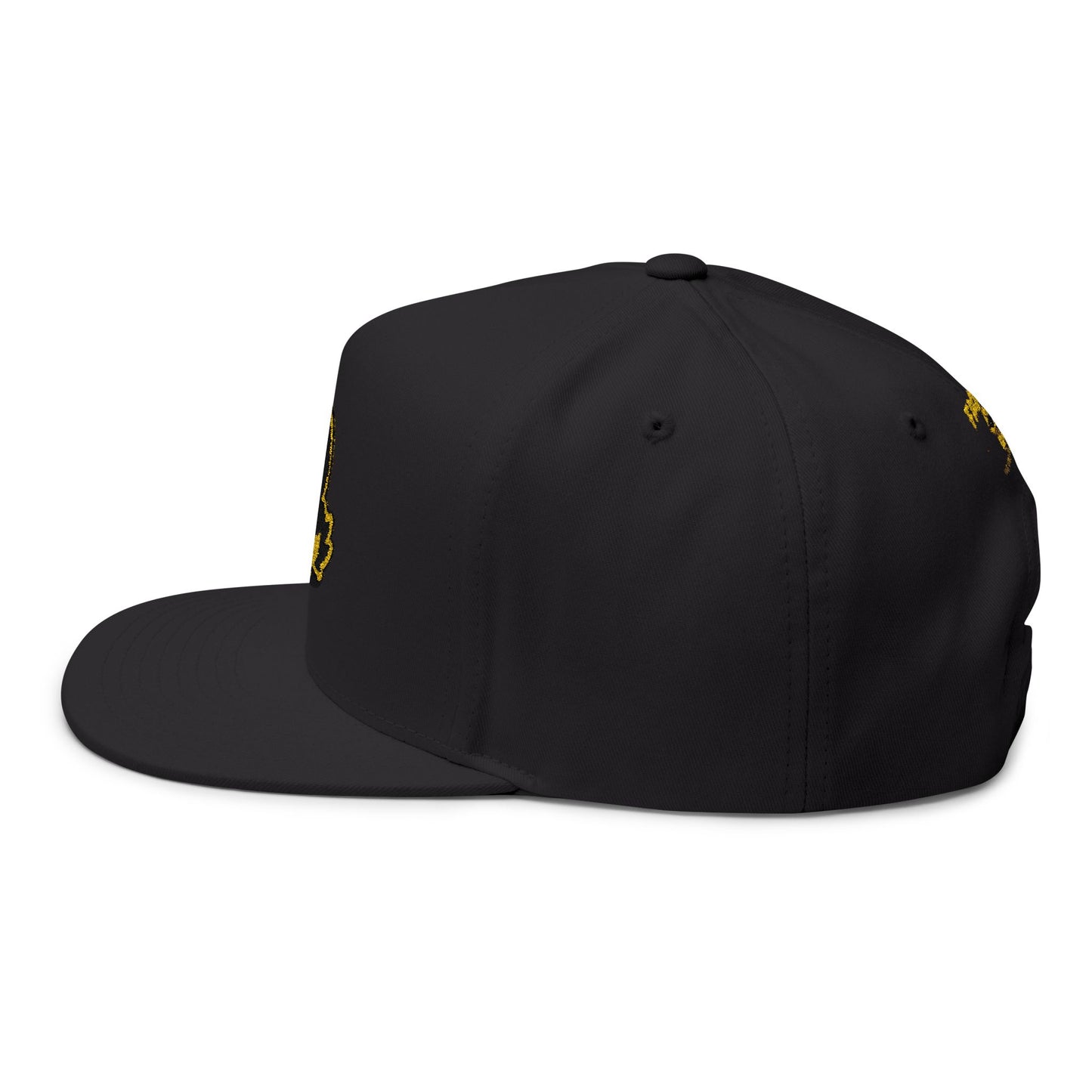 FAQUAK! Patch Flat Bill Cap — Embroidered Rubber Ducky Snapback