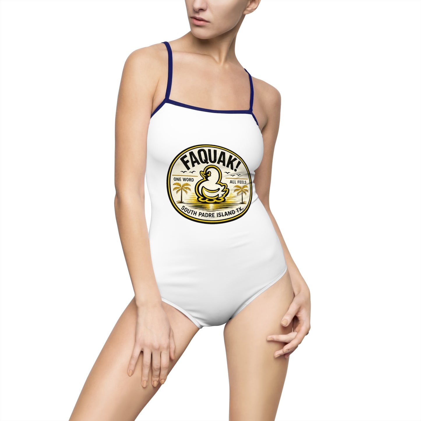 One-piece Swimsuit — Faquaki Duck Crest Beachwear