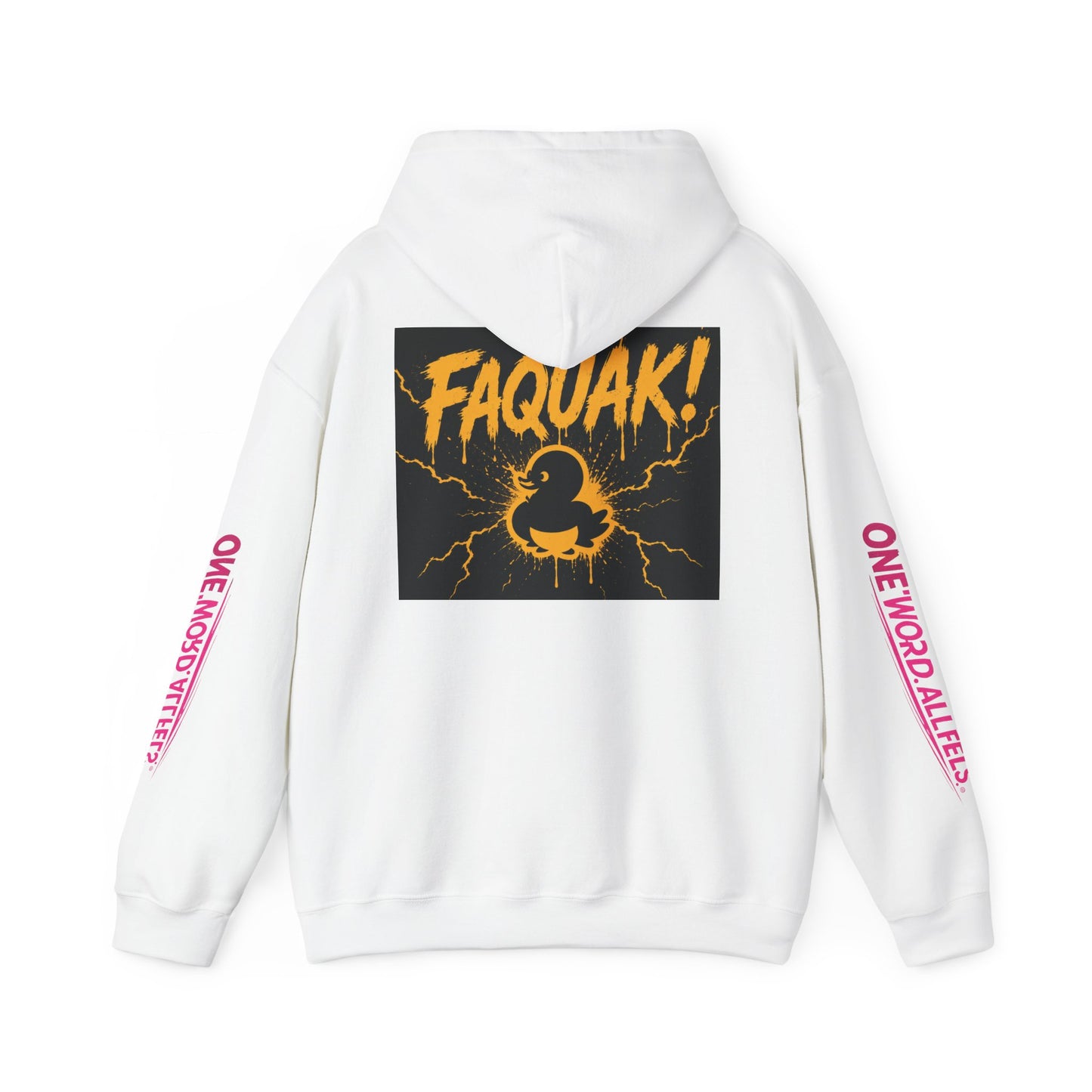 Duck Graphic Hoodie — “FAQUAK!” One Word All Feels Streetwear Hoodie