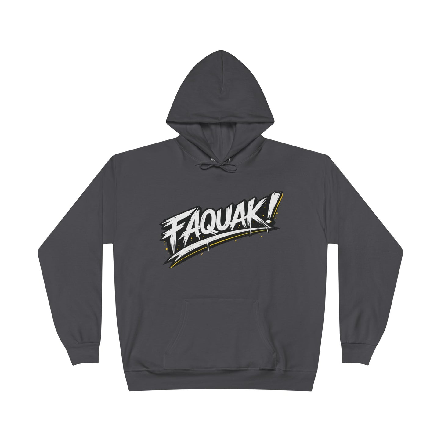 Faquak Graphic Hoodie – "Keep Living It, Keep Faquaking" Streetwear Pullover
