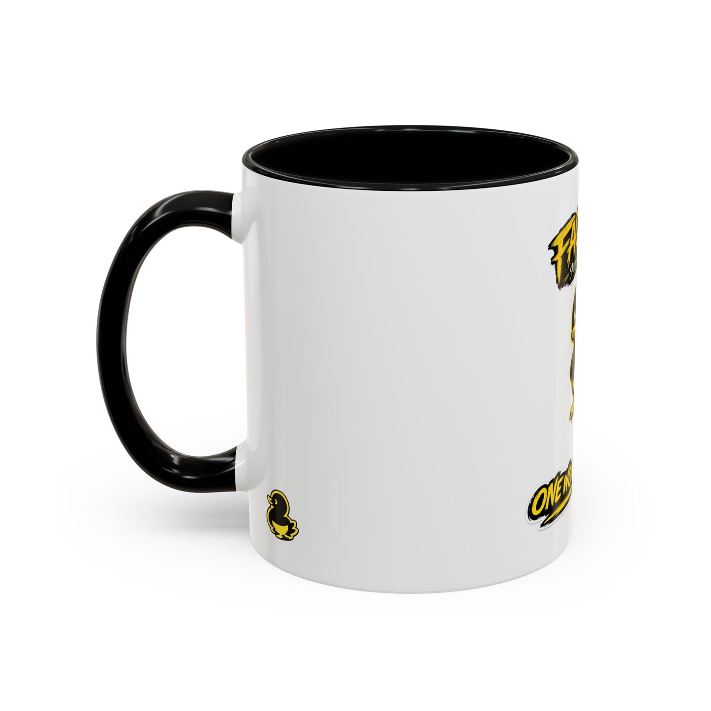 Faquak! Duck Graphic Coffee Mug — Funny One Word All Feels Accent Mug