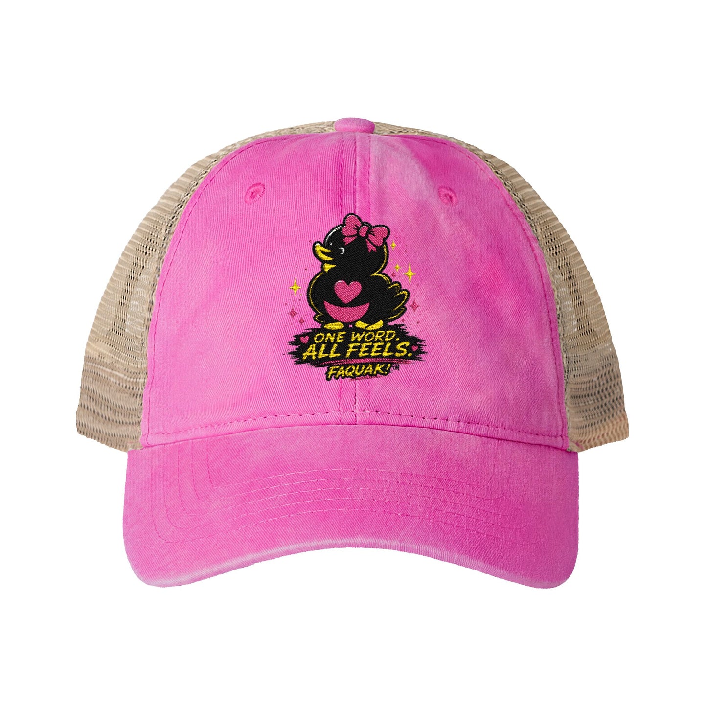 Faquak! Women's Washed Mesh-Back Cap