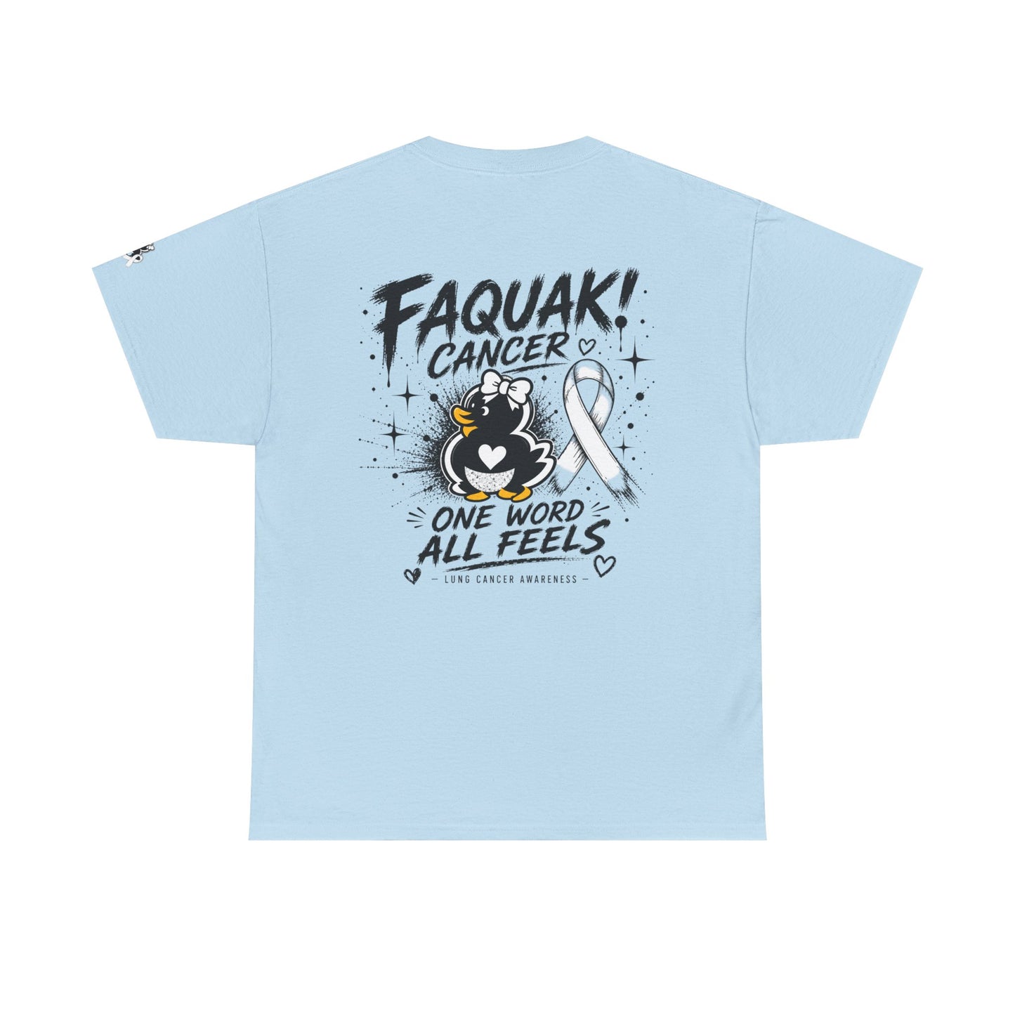 Heavy Cotton Tee.  Lung Cancer Awareness.