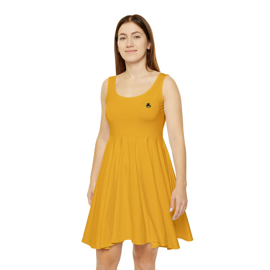 Yellow Skater Dress – Sleeveless A-Line Sundress
