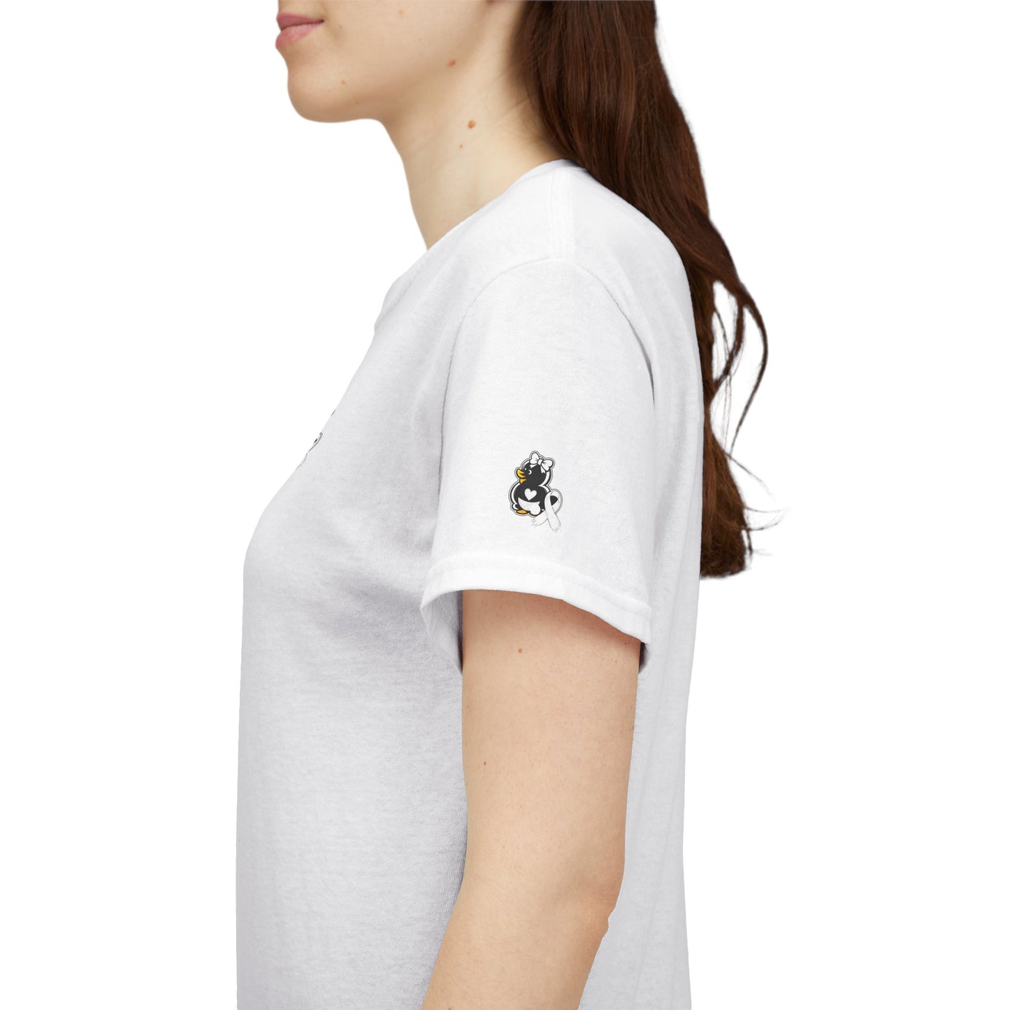 Heavy Cotton Tee.  Lung Cancer Awareness.
