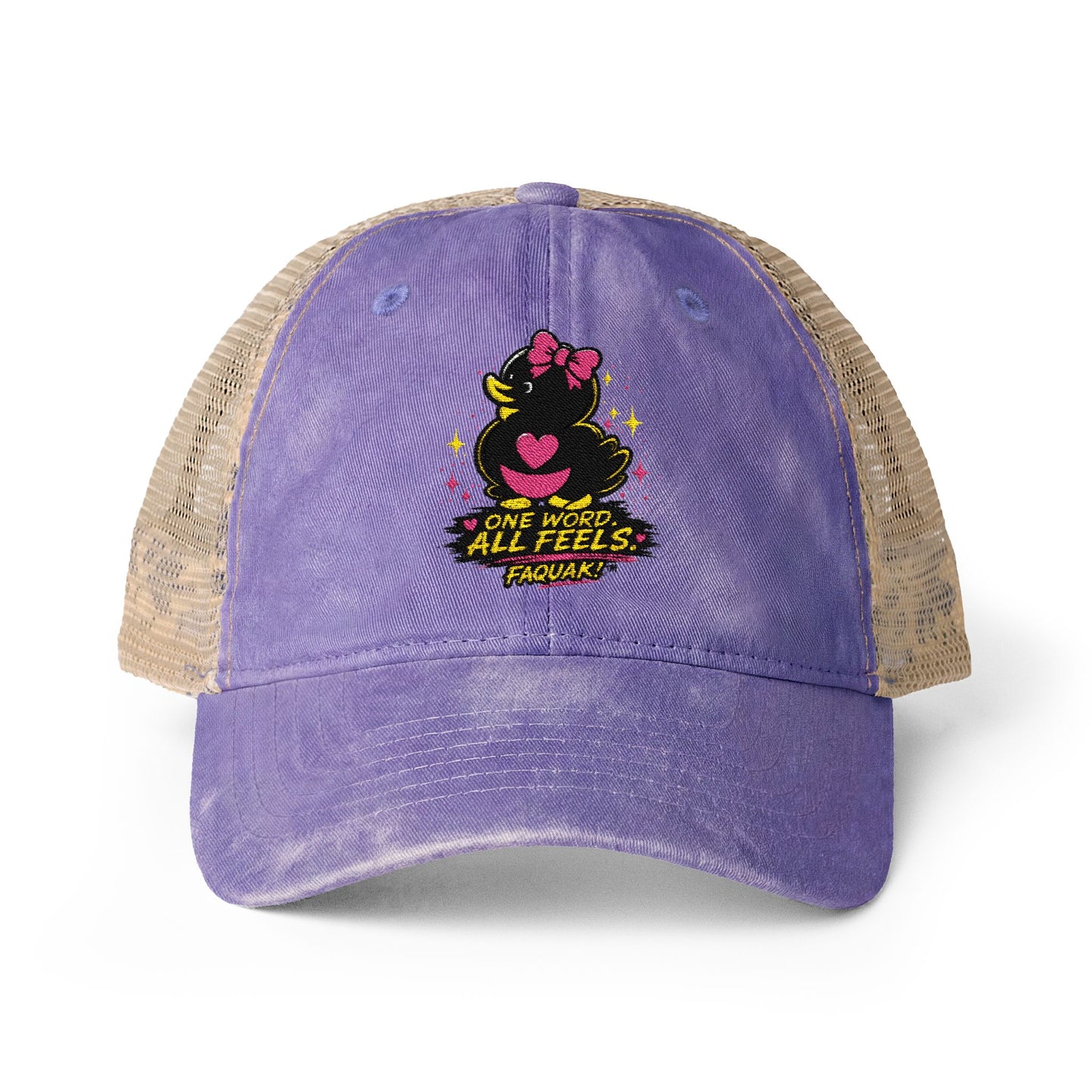 Faquak! Women's Washed Mesh-Back Cap