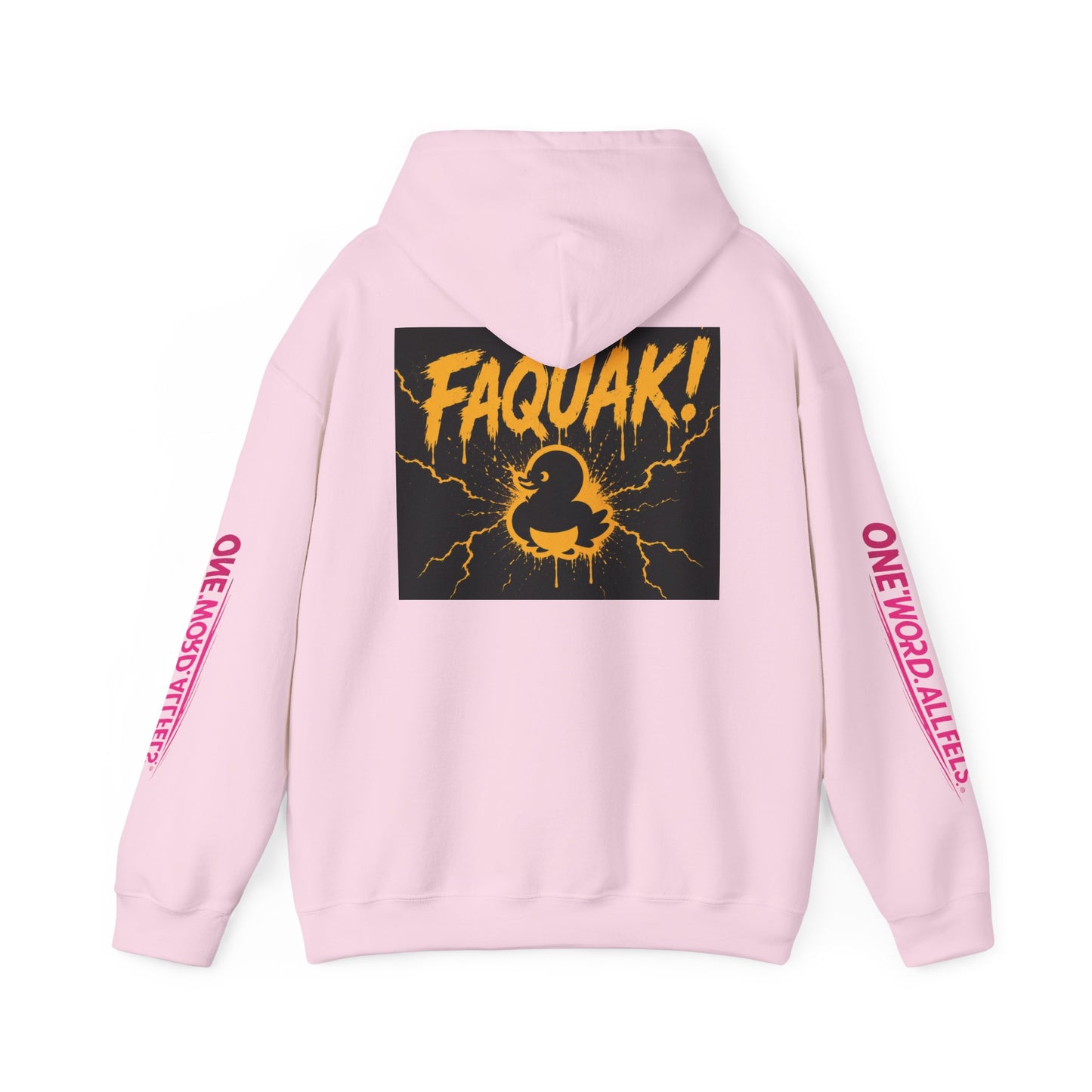 Duck Graphic Hoodie — “FAQUAK!” One Word All Feels Streetwear Hoodie