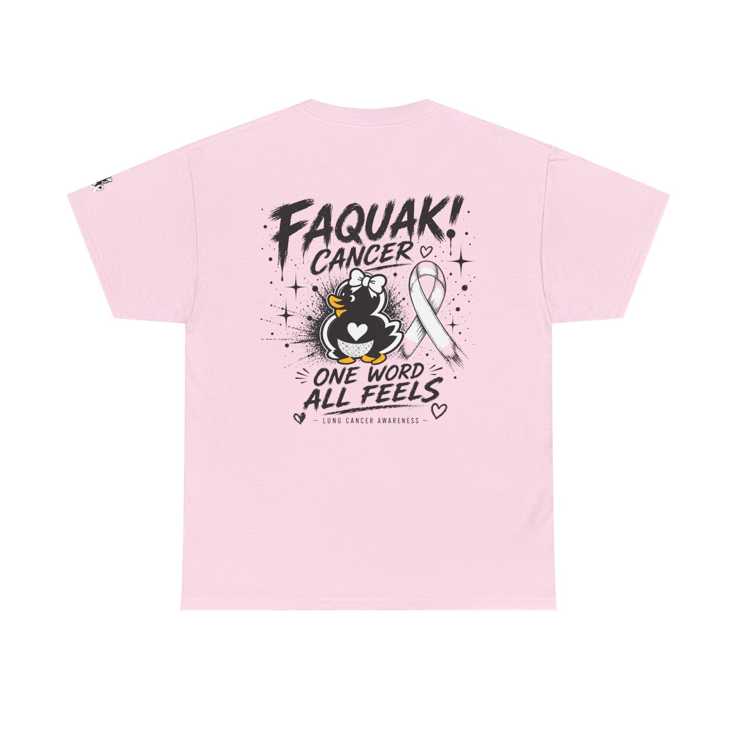Heavy Cotton Tee.  Lung Cancer Awareness.
